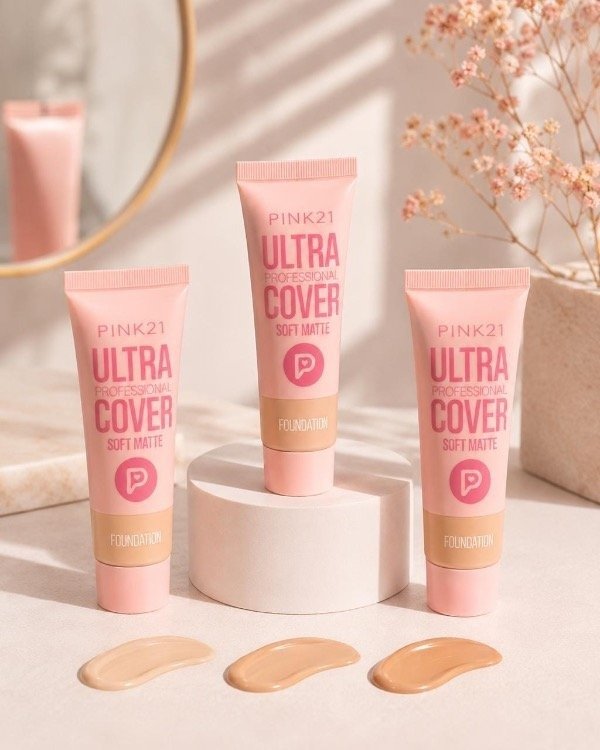 Producto - Base liquida PINK 21 ultra cover x6u. - 0
