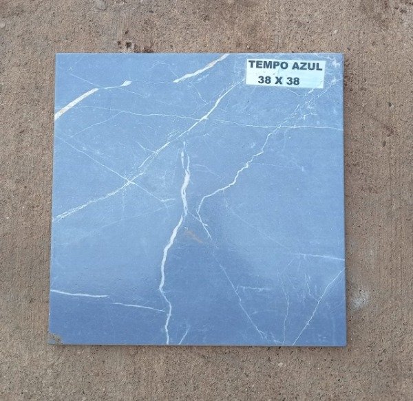 Producto - Cerámica Tempo Azul 38x38 (16 piezas) Caja 2.31 m2 - 1