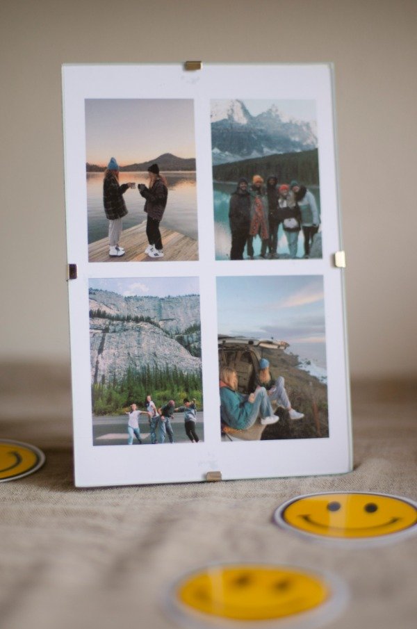 Producto - Cuadro 10x15 C/pie de 4 fotos