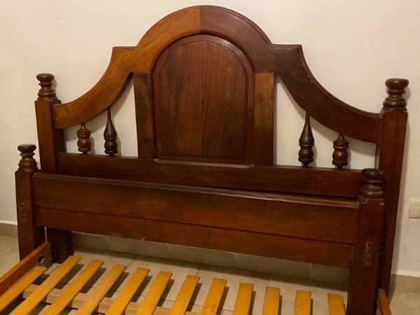 Producto - CAMA 2 PLAZAS 140cm ALGARROBO #12106