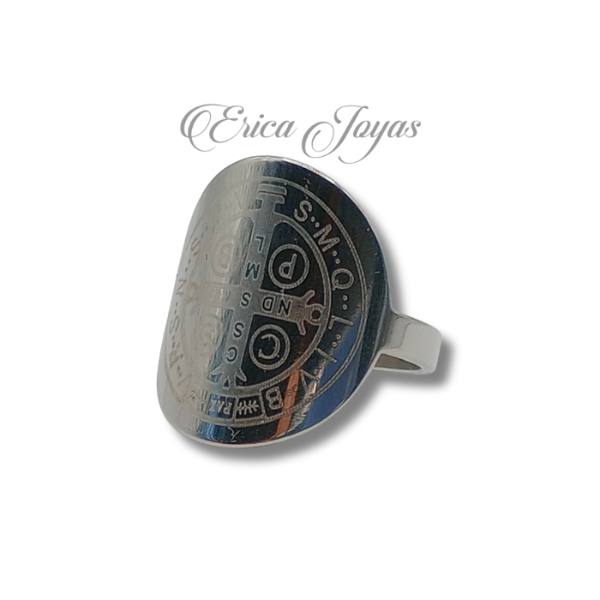 Producto - Anillo bombé Cruz de San Benito (LBAN0023)