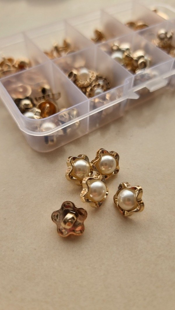 Producto - Dorado fantasía con perla MODELO5-11mm