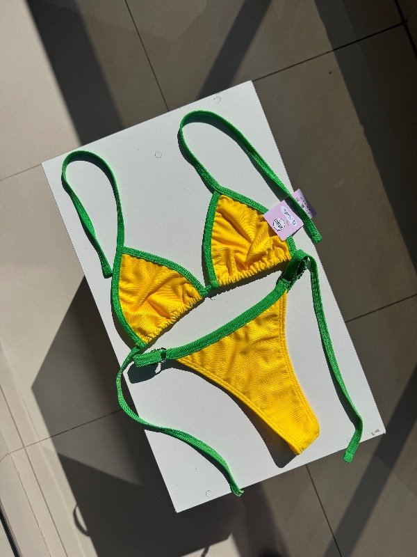 Producto - Bikini Quevedo amarilla y verde