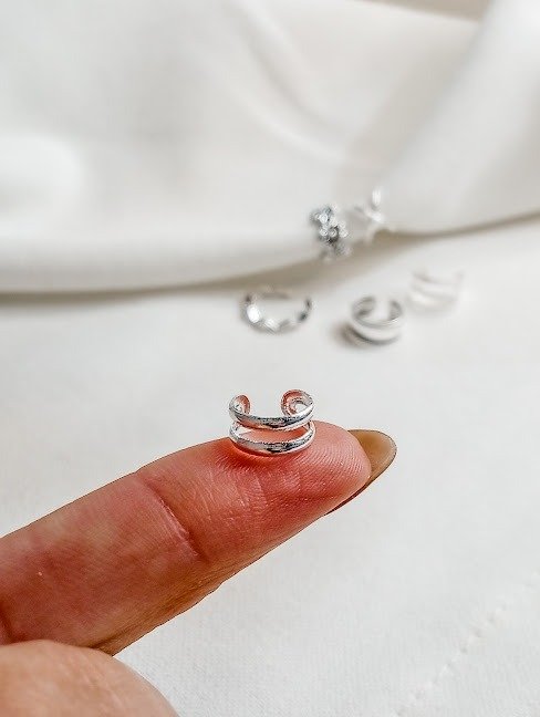 Producto - Aro cuff DOBLE - Plata 925