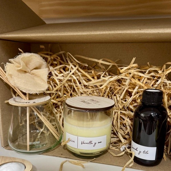 Producto - Box - difusor volcán y vela