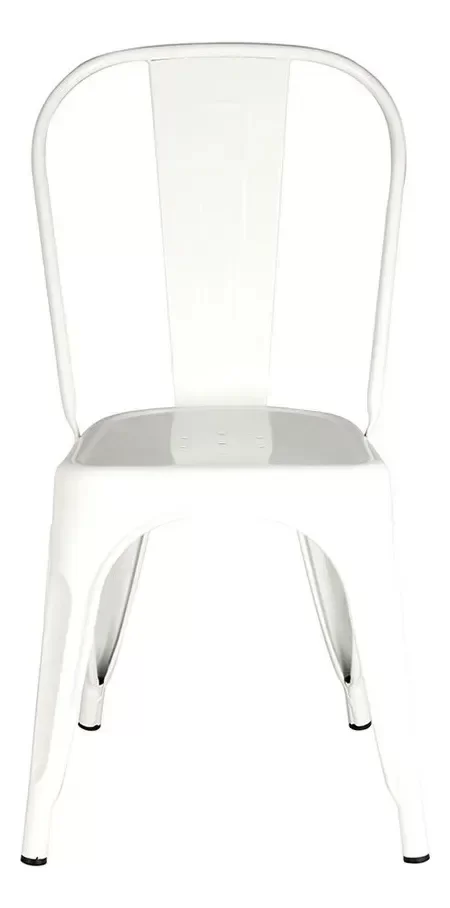 Producto - Silla Tolix de Acero Blanco Apta Interior o Exterior