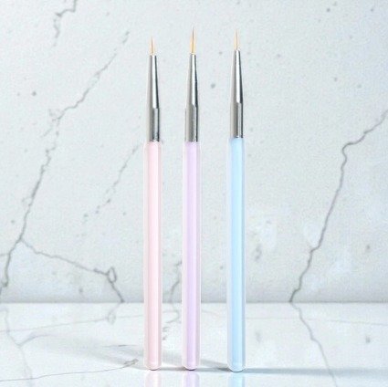 Producto - PINCEL DE MANICURIA LINER PARA NAIL ART COLOR PASTEL MELY LH-74ES