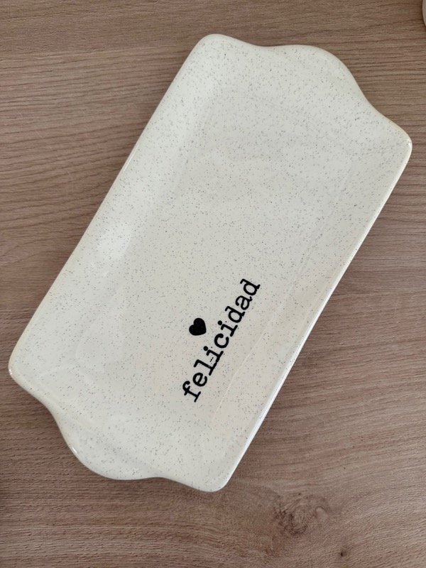 Producto - Bandeja rectangular jaspeada MOON por unidad