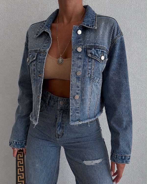 Producto - Campera Jean strass