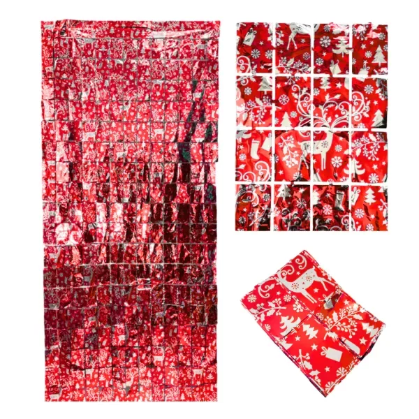 Producto - Cortina square shimmer navidad