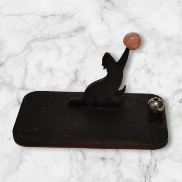 Producto - Portasahumerio Gato Jugando con Bola