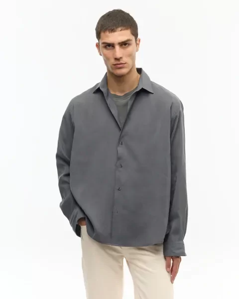Producto - Camisa Cupro Gris Ay Not Dead - 0