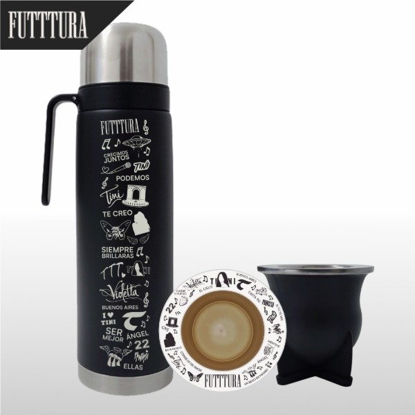 Producto - SET MATE FUTTTURA PERSONALIZADO + TERMO MEDIA MANIJA FUTTTURA - 0