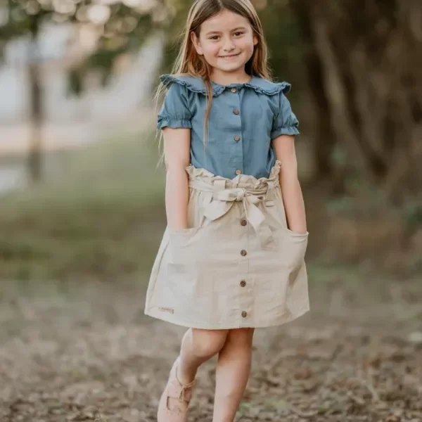 Producto - Pollera Isaura Arena