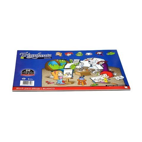 Producto - BLOCK DE DIBUJO OFICIO N5 BLANCO 20H TRIUNFANTE