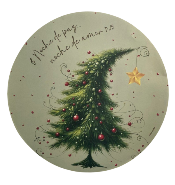 Producto - Platos De Sitio De Papel Pack x 100 Unidades Navidad
