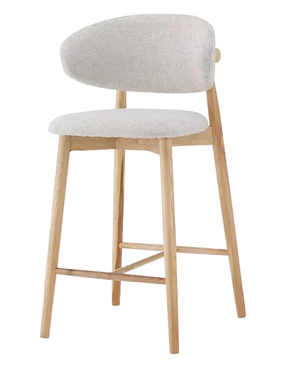 Producto - Taburete Banqueta Modelo Paris Base Madera Tapizada