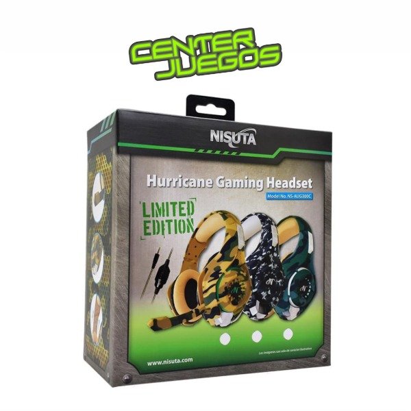 Producto - AURICULAR GAMING CAMUFLADO VINCHA CON MICROFONO HURRICANE - NSAUG300C