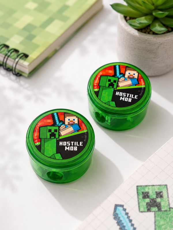 Producto - Sacapuntas con depósito Minecraft