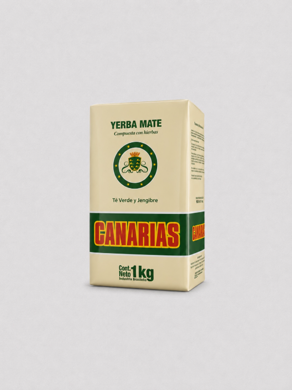 Producto - YERBA CANARIAS TE VERDE Y JENGIBRE 1 KG - 0