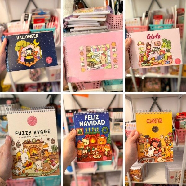 Producto - Kit de 6 libros para pintar + CAJA DE 12 MARCADORES FILGO ALLOY DE REGALO!