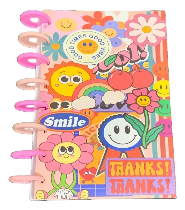 Producto - Cuaderno Sistema de Discos "Good Times Good Vibes"