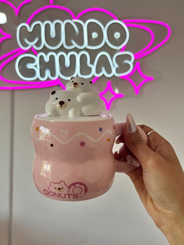 Producto - Taza con tapa de Osito