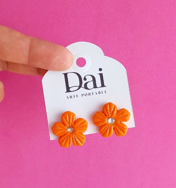 Producto - Aros Flora Naranja