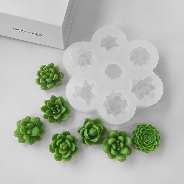 Producto - Molde de silicona Suculentas