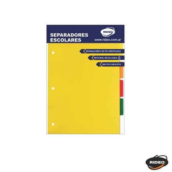 Producto - Separador escolar Rideo 5 pos. Intense