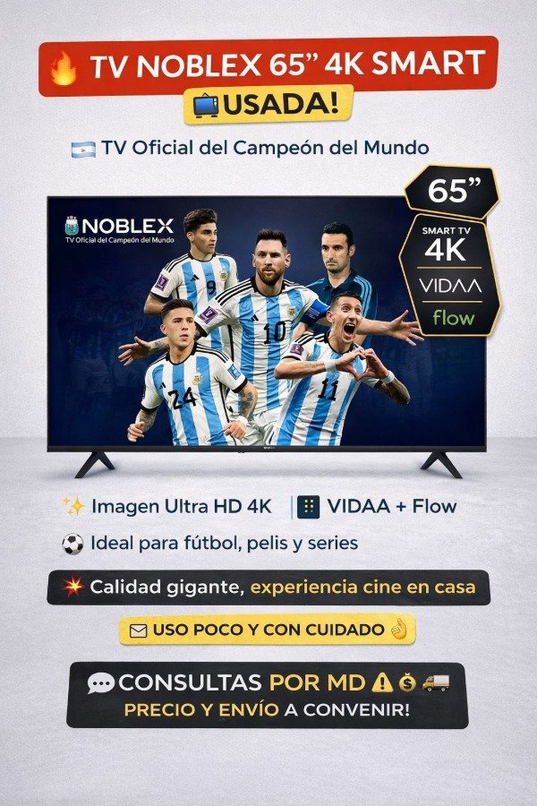 Producto - SMART TV NOBLEX DK65X6500 4K UHD