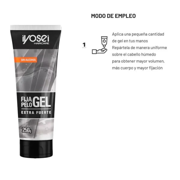Producto - GEL FIJA PELO - EFECTO EXTRA FUERTE - 250 grs. - 2