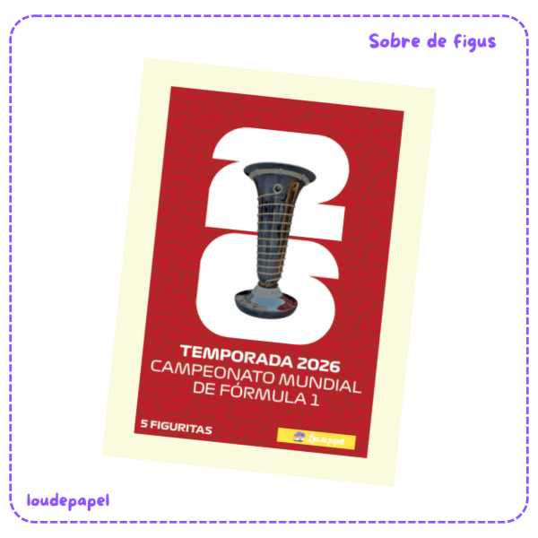 Producto - Sobre de figuritas - Mundial F1 2026