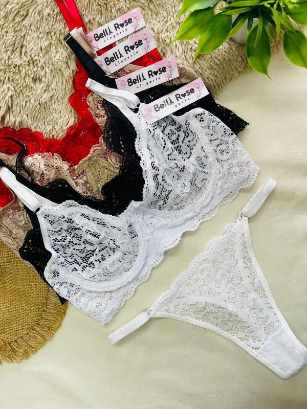 Producto - ART 215 - PACK X6 (Conj bralette encaje con aro)