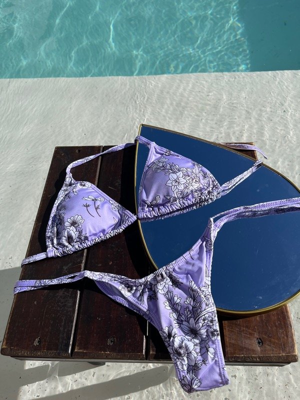 Producto - BIKINI FLORES LILA