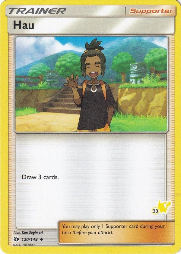 Producto - Hau - 120/149 - Sun and Moon Pikachu Stamped 33 Deck Exclusive