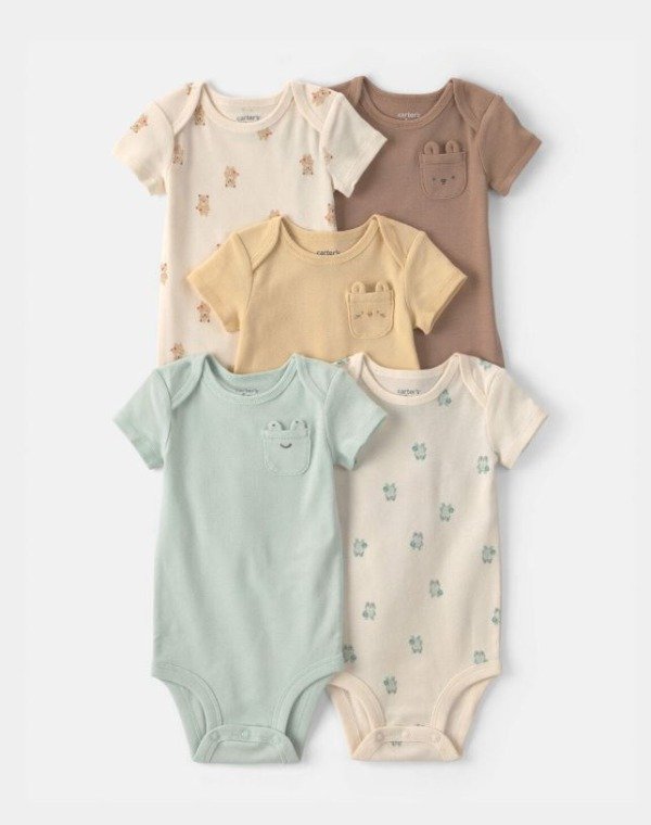 Producto - Pack de bodies CARTERS x5 Bolsillo - 0