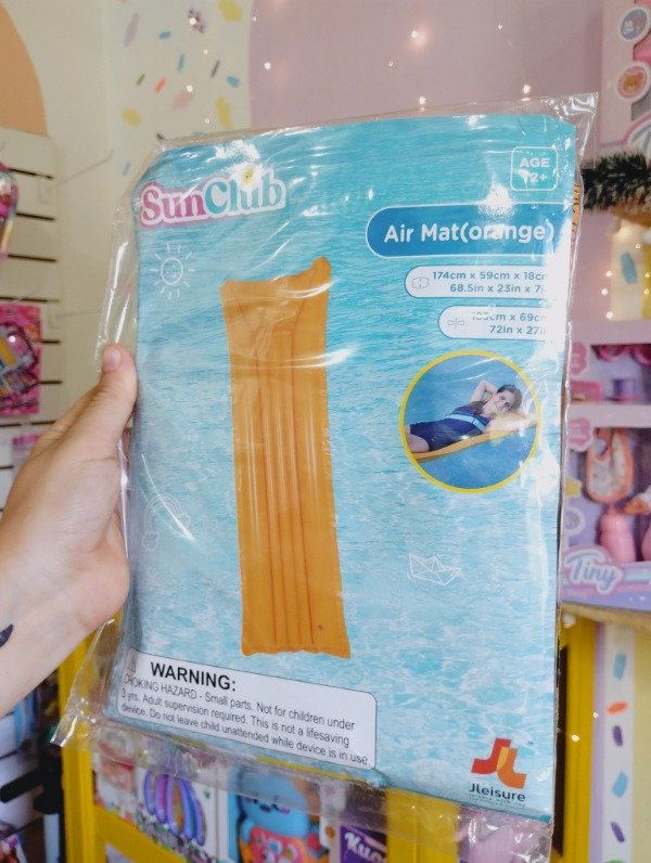 Producto - Inflable colchoneta 1,74 mtrs color naranja