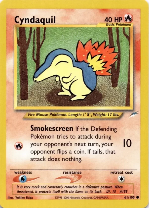 Producto - Cyndaquil 61/105 Neo Destiny Pokemon Unlimited