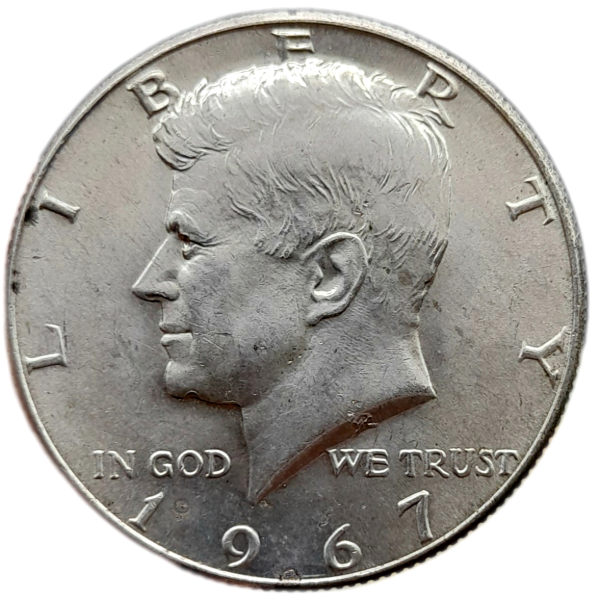 Producto - Estados Unidos Half Dolar 1967 Kennedy Sin Ceca Km#202a XF