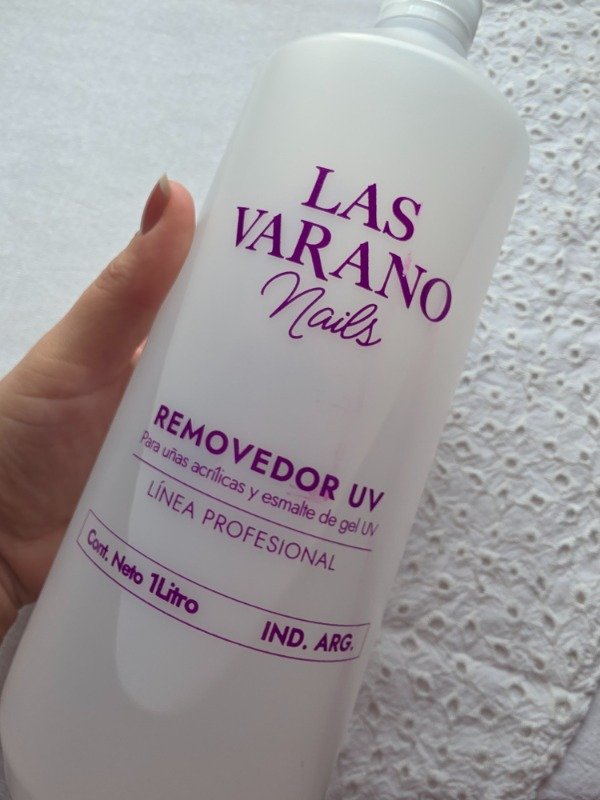 Producto - Removedor de esmalte semipermanente Las Varano de 1 litro