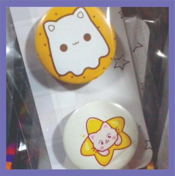 Producto - Set Pin x2 Gatitos Amarillos