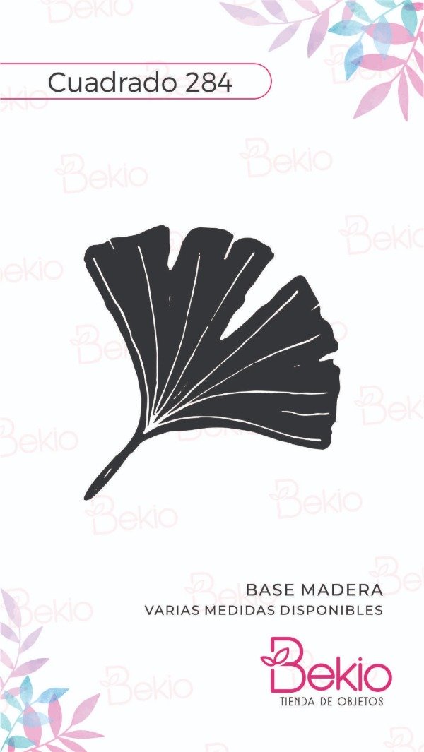 Producto - Sello Cuadrado 284 - Ginko Biloba