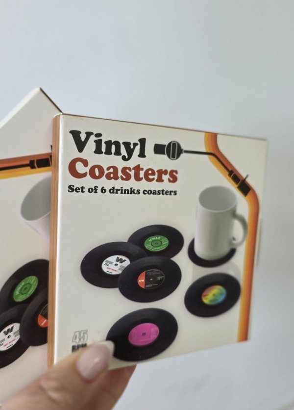 Producto - Posa vasos Vinilo retro