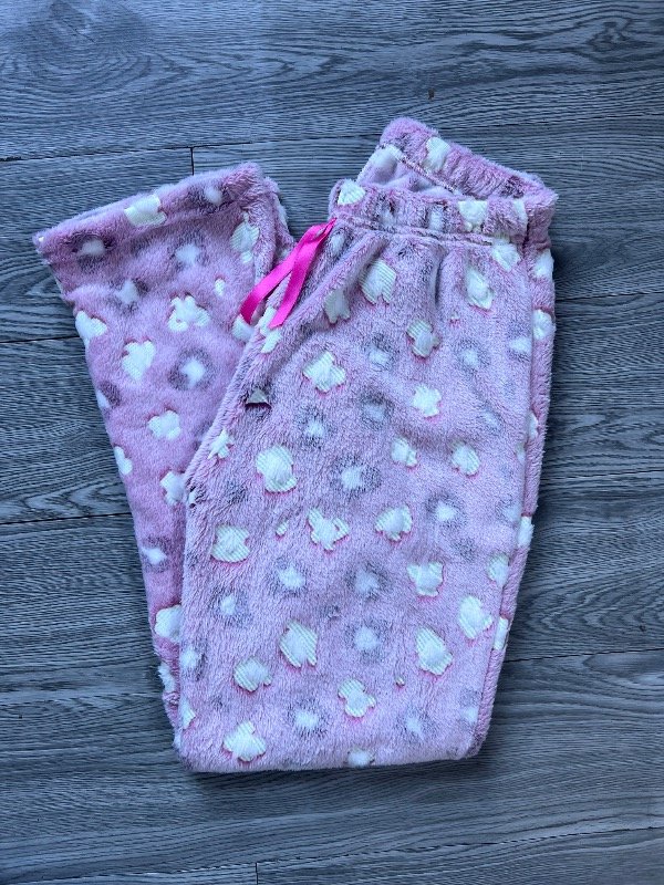 Producto - Pantalón plush luminoso violeta blanco