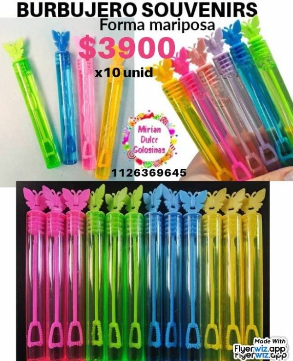 Producto - Burbujero mariposa x 10 un cargado