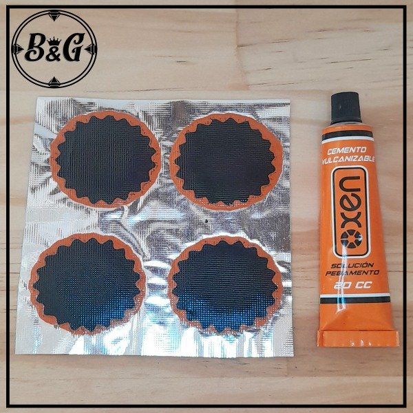 Producto - Parches x4+1 Pegamento PROMO REPARACIÓN BICI/MOTO (UNIDAD)