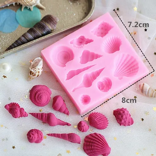 Producto - Molde Silicona Caracoles Marinos