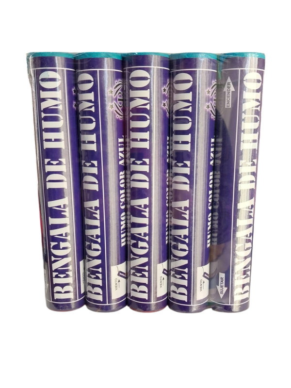 Producto - Bengala de humo azul x5ud.