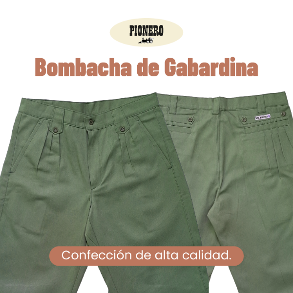 Producto - Bombacha Gabardina Verde Unisex